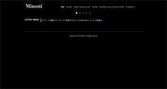 Desktop Screenshot of minotti.jp